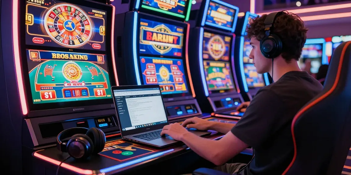 Best non gamstop casinos player enjoying vibrant online gaming experience
