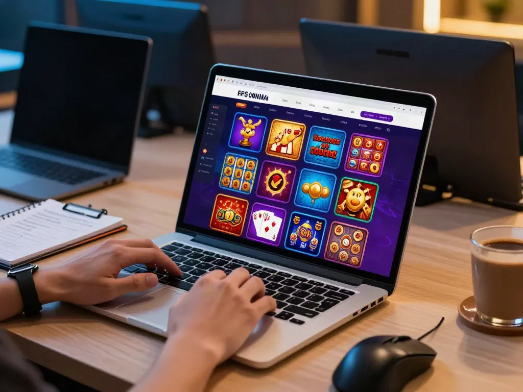 Engaging online gaming setup illustrating the best non gamstop casinos experience with vibrant visuals and user-friendly interface.