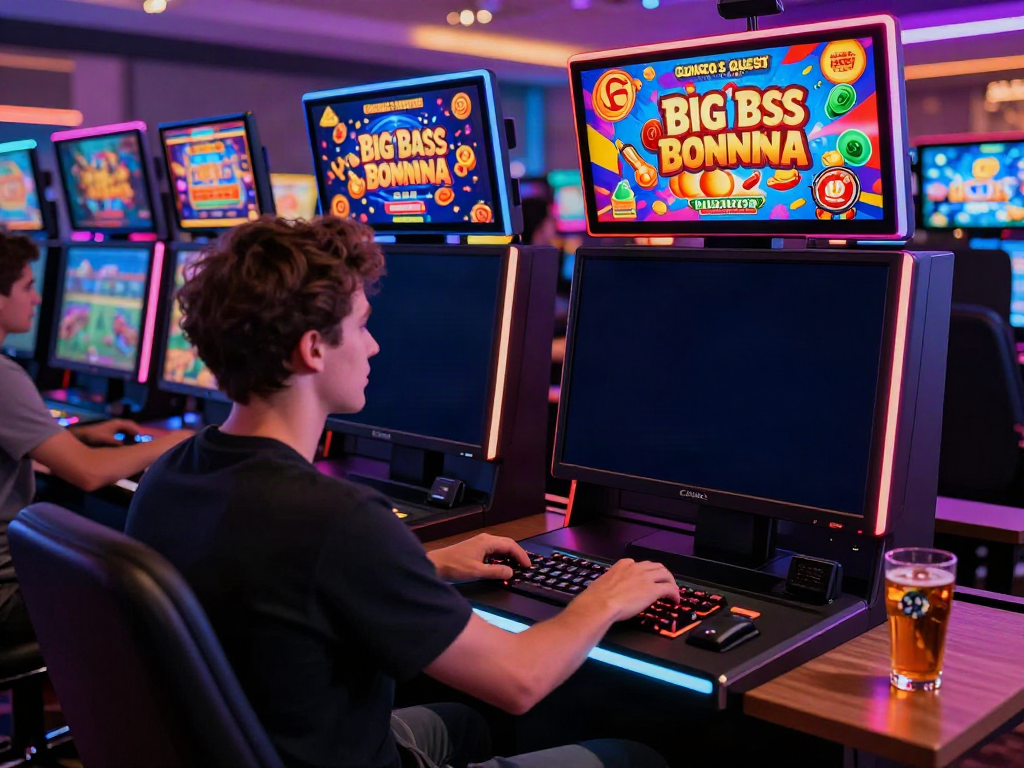 Exciting online gaming atmosphere featuring the best non gamstop casinos with vibrant slots and modern setup.