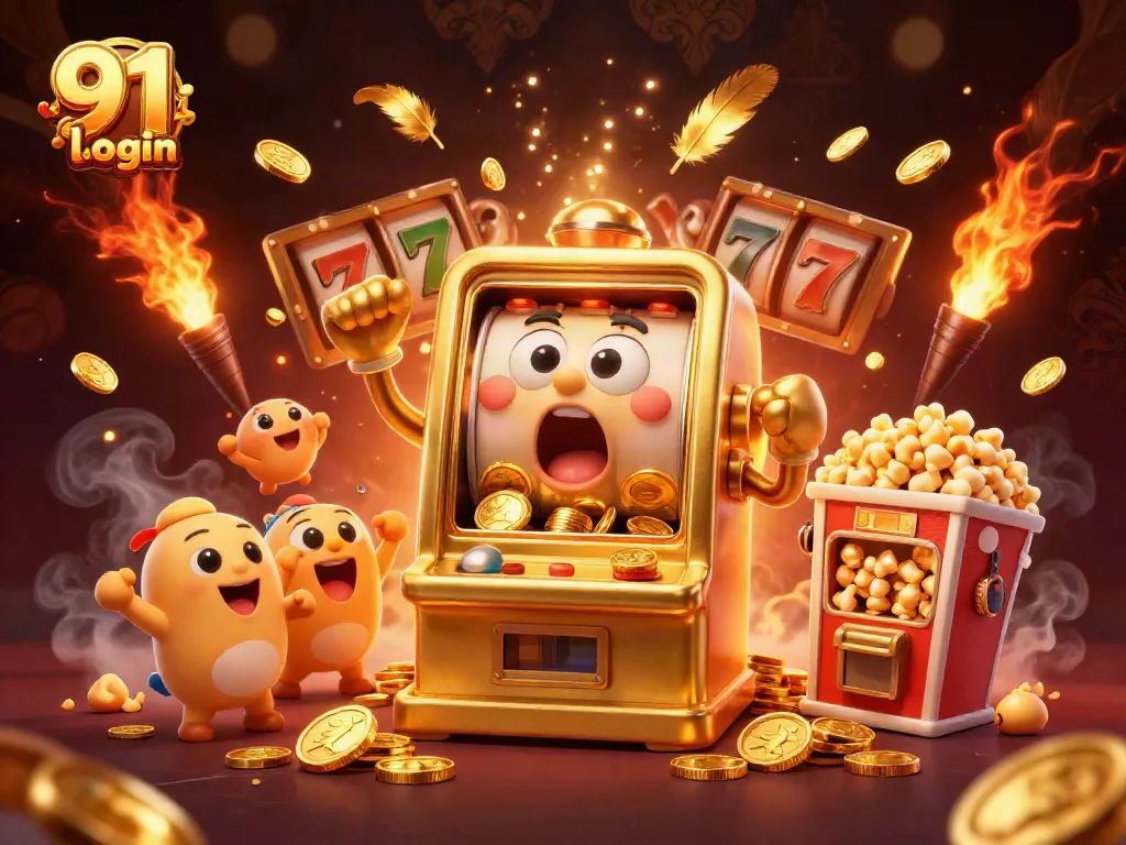 Win big with 91 club login at the stunning online casino featuring colorful slot machines.