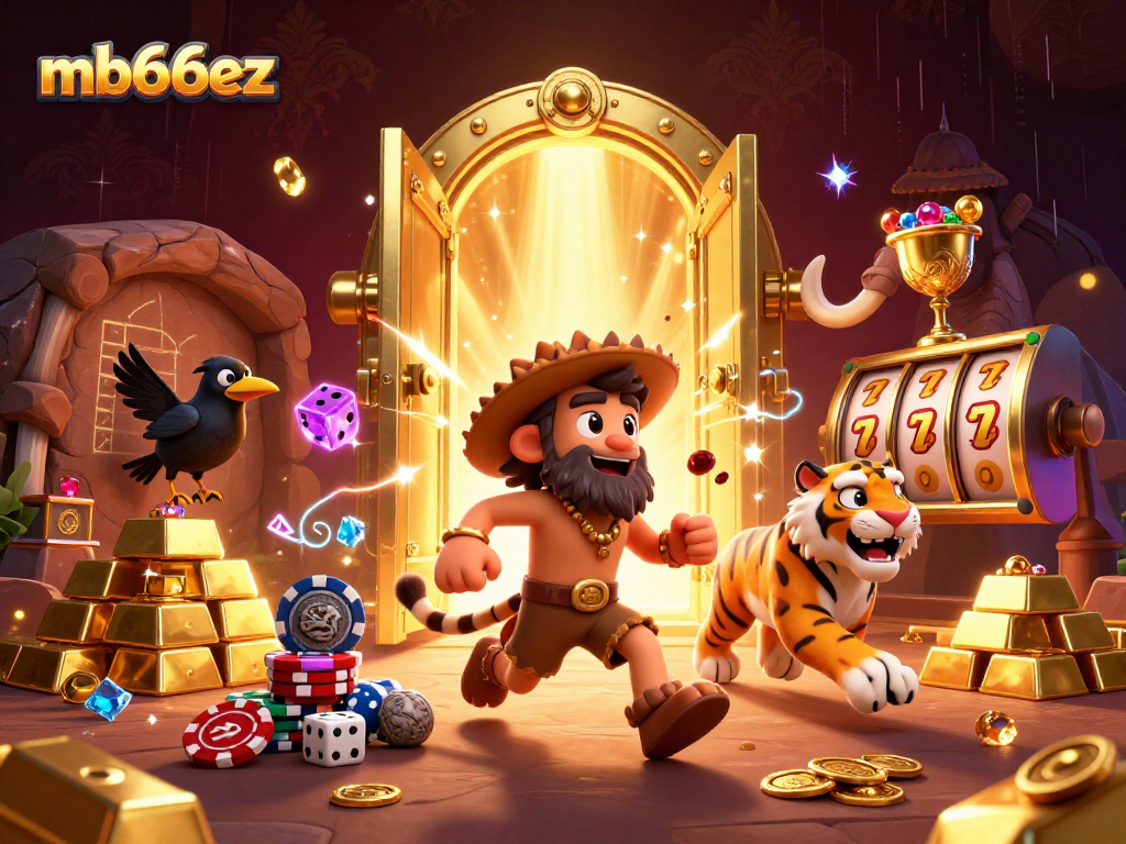 Experience thrills at mb66ez with a lively prehistoric casino featuring engaging game elements.