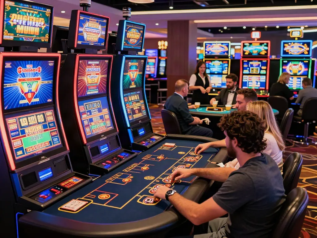 Exciting atmosphere showcasing the best non gamstop casinos with players enjoying gaming activities.