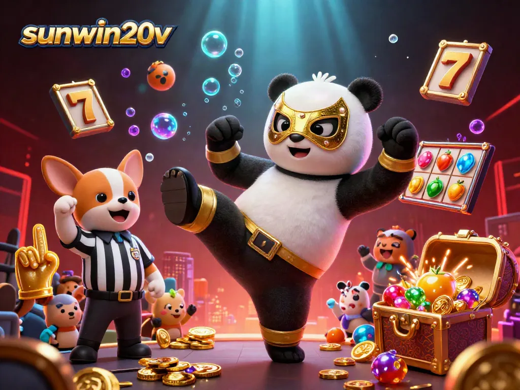 Experience the thrill of gameplay with sunwin20v in an exciting slots scene featuring dynamic characters and vibrant visual elements.