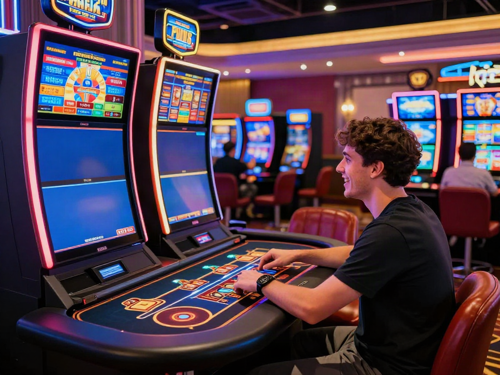 Player enjoying the best non gamstop casinos experience at a vibrant gaming table.