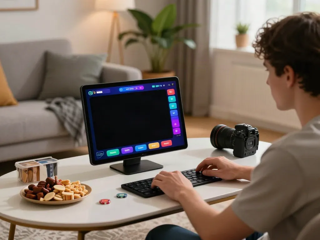 Engaging with the best non gamstop casinos in a cozy home environment.