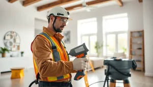 Expert conducting spray foam insulation removal UK in a clean, modern environment with professional tools.
