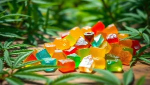 Experience the allure of the strongest THC gummies London with colorful, eye-catching designs.