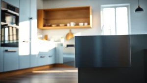 Metal Drawer System showcased in a modern kitchen, emphasizing its sleek design and functionality.