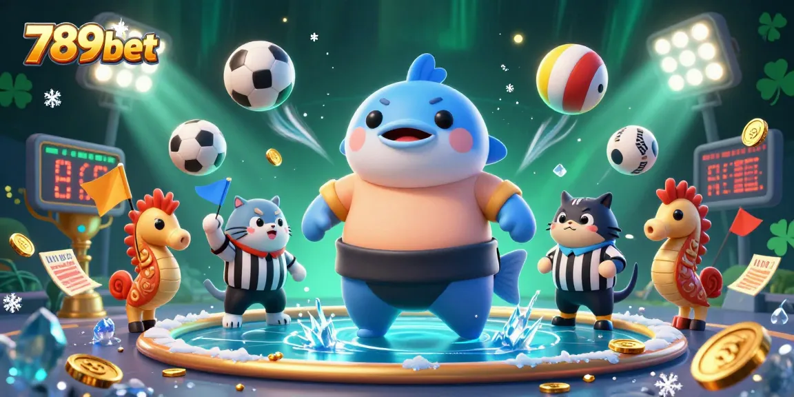Experience the excitement at 789bet with this lively underwater casino scene filled with dynamic sports action.